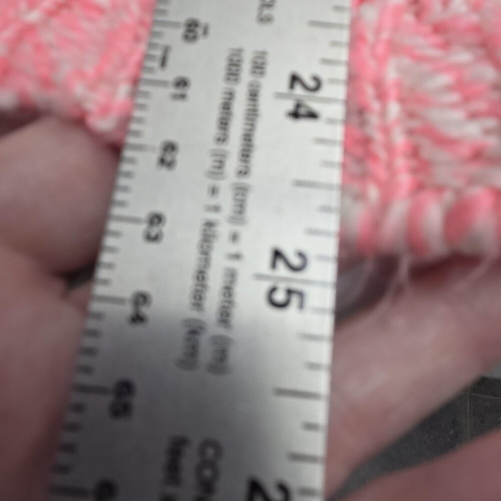 Aeropostale Sweater Womens Large Pink Wool Blend Cable Knit Chunky Pullover - Picture 10 of 10